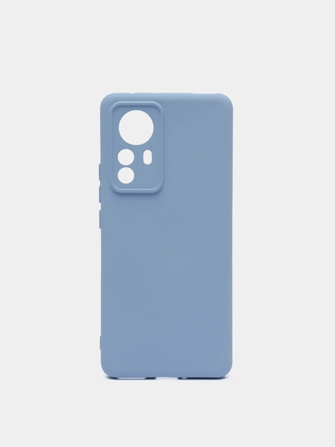 Голубой чехол Xiaomi 12 Pro, Сяоми 12 Про, силиконовый, цветной, с мягким подкладом