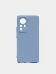 Голубой чехол Xiaomi 12 Pro, Сяоми 12 Про, силиконовый, цветной, с мягким подкладом
