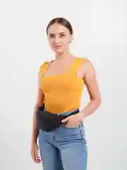 Черный поясная сумка, спортивная "Бананка", через плечо
