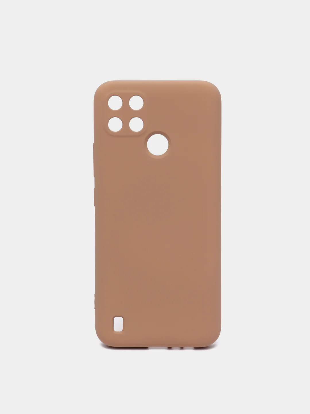 Бежевый чехол силиконовый для Realme C21Y, Realme C25Y Реалми С21У / С25У Silicone Cover
