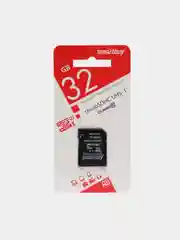 Карта памяти 32 GB SmartBuy microSDHC Сlass 10 (с адаптером SD)