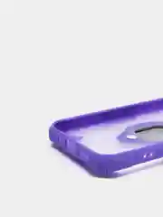 Фиолетовый чехол для iPhone 13, 13 Pro, Pro Max пластиковый полупрозрачный с металлическим кольцом