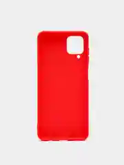 Красный чехол для Samsung A12 / Samsung M12 цветной матовый