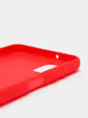Красный чехол для Samsung A12 / Samsung M12 цветной матовый