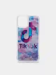 Синий силиконовый чехол переливашка iPhone 12 / iPhone 12 Pro