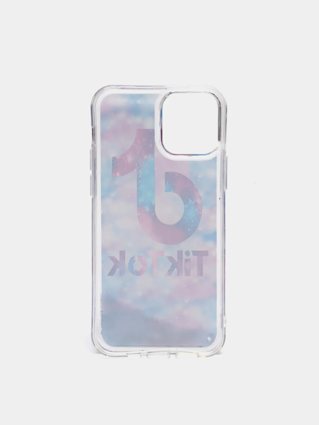 Синий силиконовый чехол переливашка iPhone 12 / iPhone 12 Pro