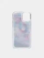 Синий силиконовый чехол переливашка iPhone 12 / iPhone 12 Pro