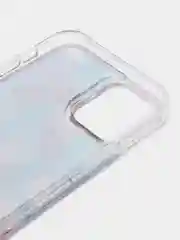 Синий силиконовый чехол переливашка iPhone 12 / iPhone 12 Pro