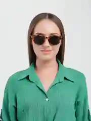 Хаки солнцезащитные очки