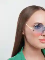 Голубой солнцезащитные очки женские