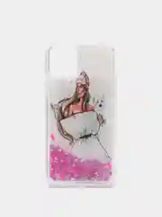 Бежевый меланж силиконовый чехол Переливашка для iPhone 12 Mini