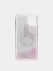 Бежевый меланж силиконовый чехол Переливашка для iPhone 12 Mini