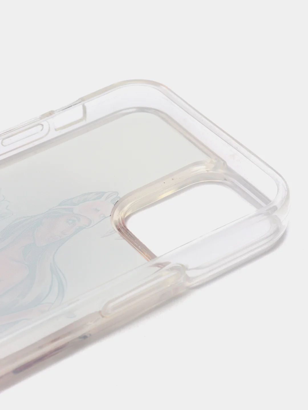 Бежевый меланж силиконовый чехол Переливашка для iPhone 12 Mini