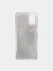 Силиконовый чехол переливашка Samsung Galaxy M51, (Девушка в шляпе)