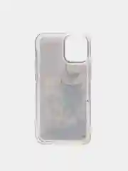 Бежевый силиконовый чехол Переливашка для iPhone 12 Mini