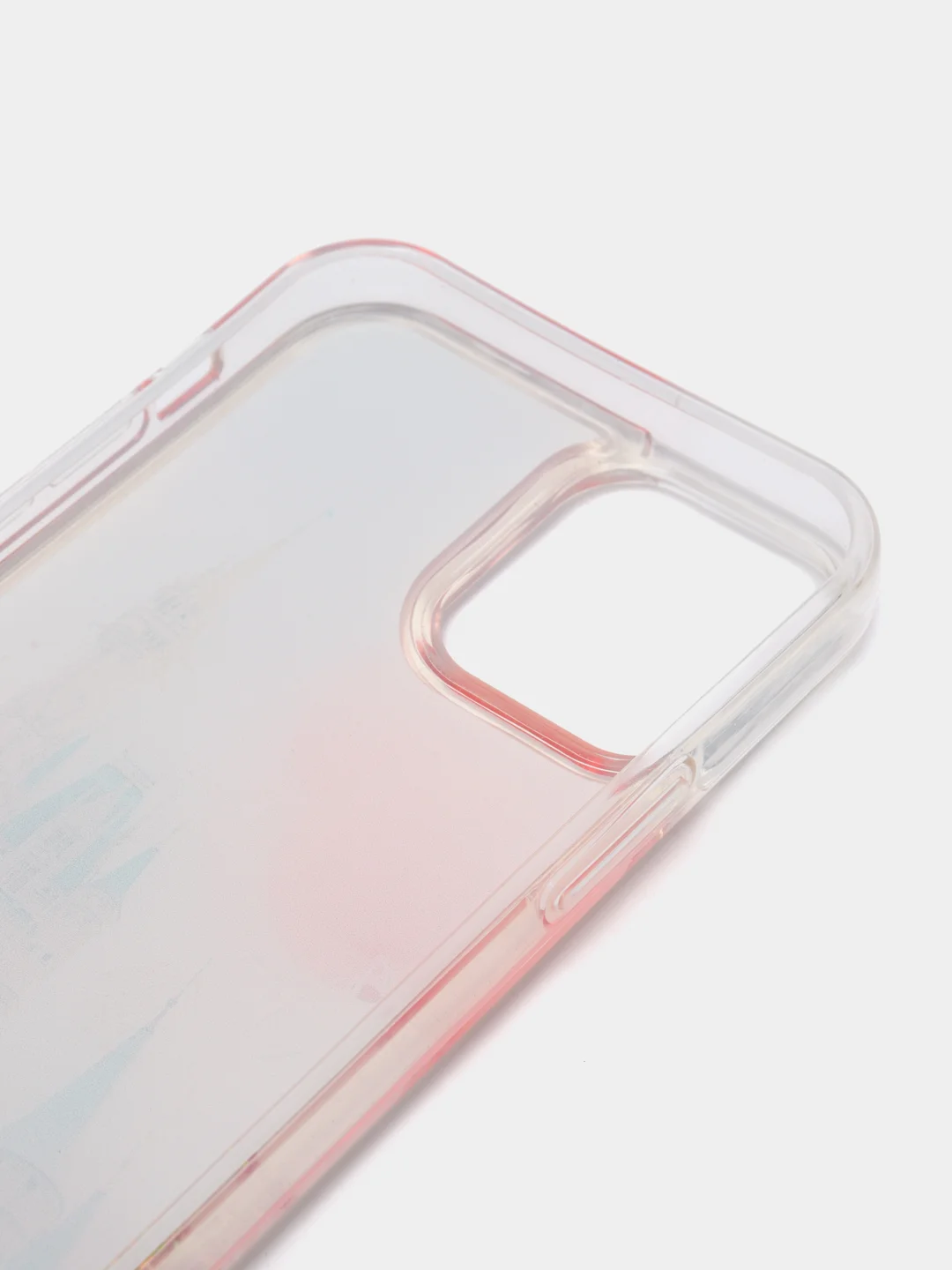 Красный силиконовый чехол переливашка iPhone 12 / iPhone 12 Pro