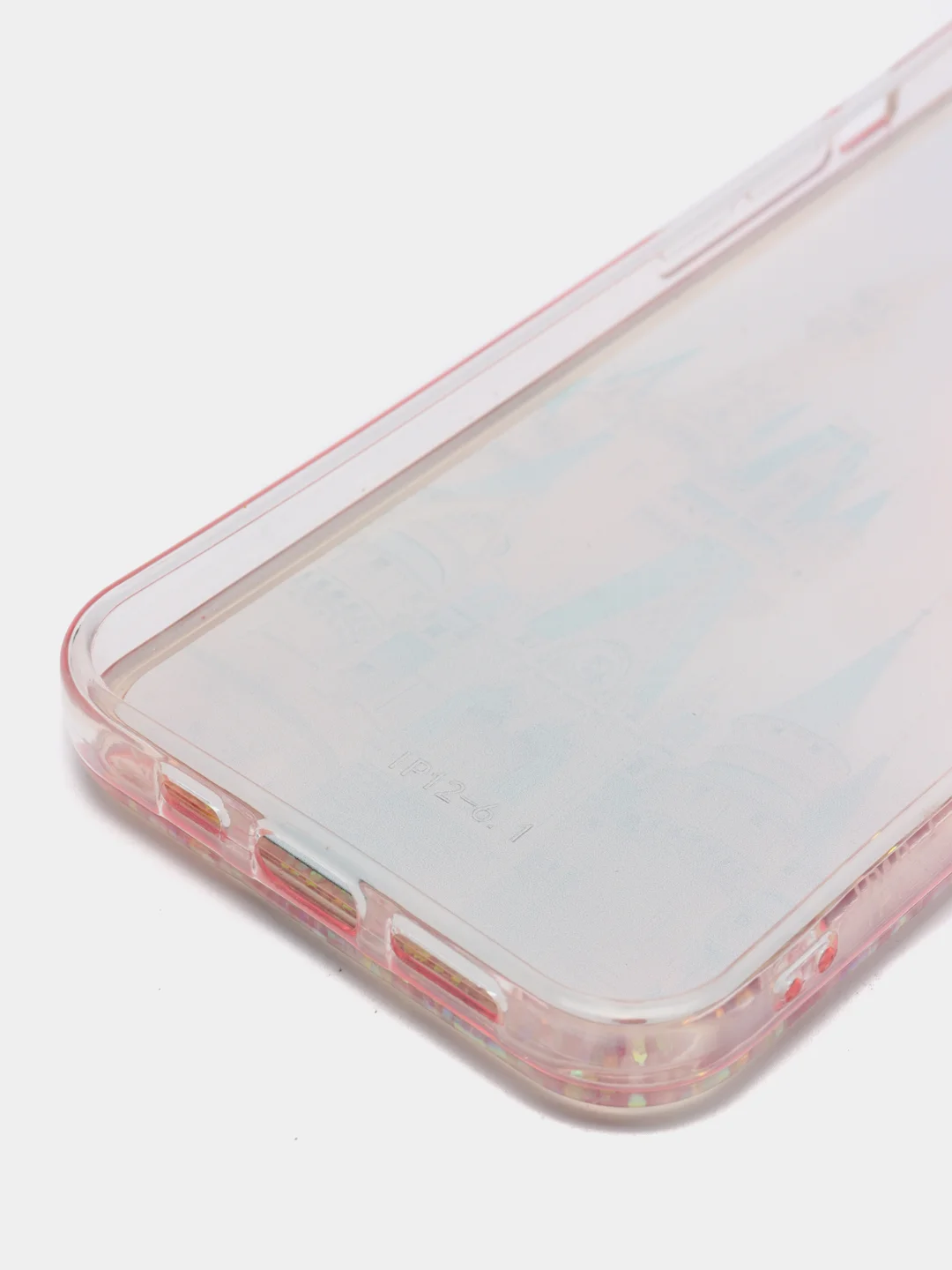 Красный силиконовый чехол переливашка iPhone 12 / iPhone 12 Pro