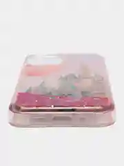 Красный силиконовый чехол Переливашка для iPhone 12 Mini