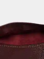 Тёмно-бордовый ключница кожаная