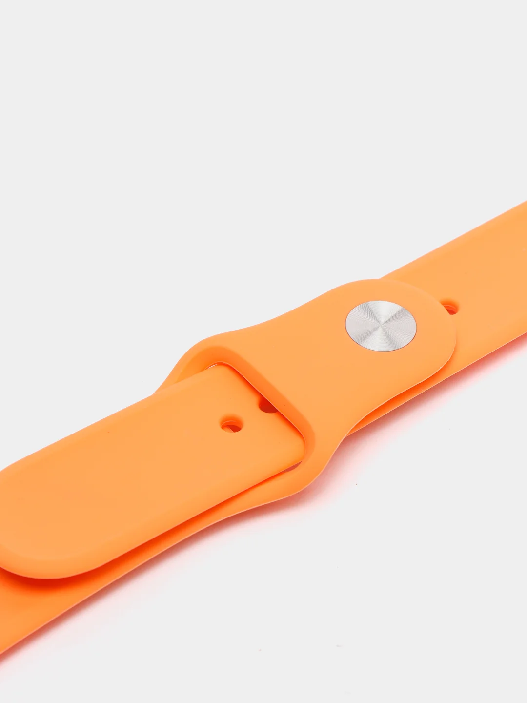 Оранжевый силиконовый ремешок для смарт часов Apple Watch на 42 / 44
