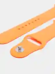 Оранжевый силиконовый ремешок для смарт часов Apple Watch на 42 / 44