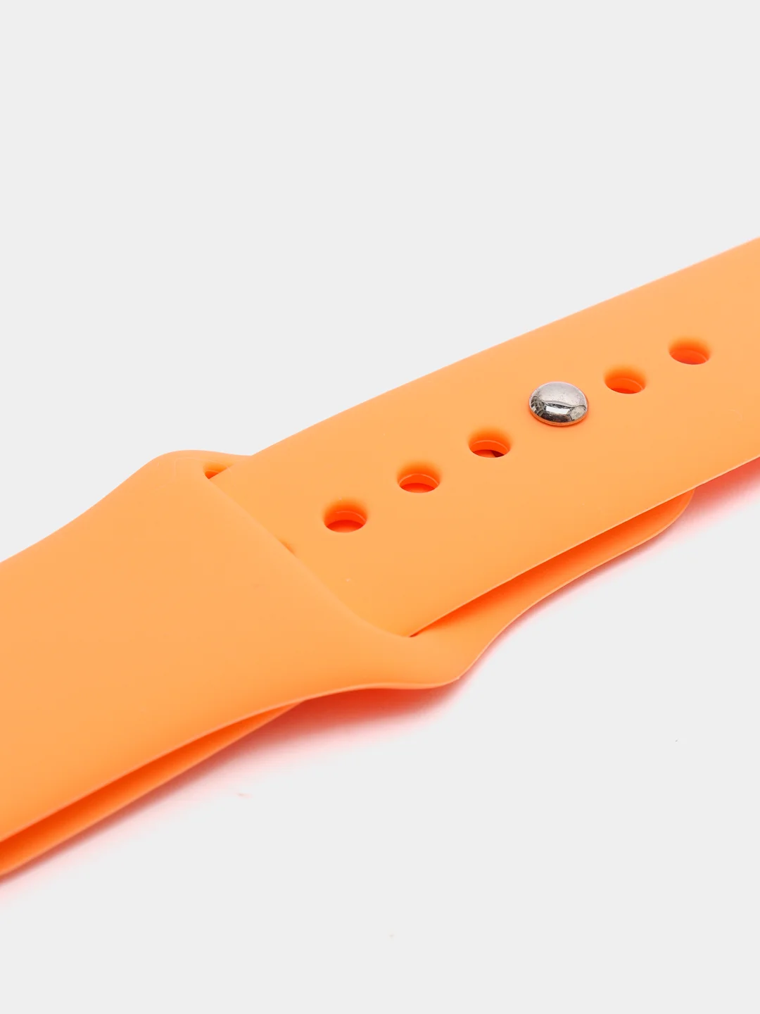 Оранжевый силиконовый ремешок для смарт часов Apple Watch на 42 / 44