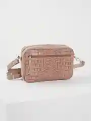 Бежевый сумка baro из натуральной кожи женская