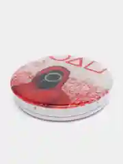 Розовый попсокет для смартфона "Игра в кальмара"