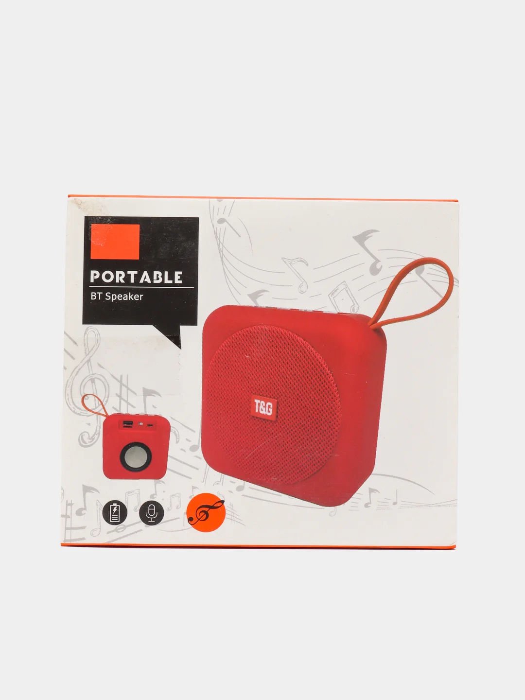 Багровый портативная колонка Stereo BT Speakers