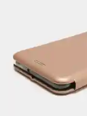 Бежевый меланж чехол книжка для Samsung A01/A01 Core/A31/A40/A41/J3 2016/S9/S20FE/A70/A71/A81/A6/A6 Plus
