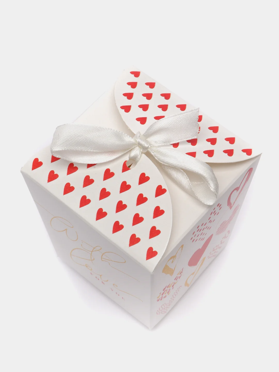 Подарочная коробка With love, 7,5 х 8 х 7,5 см