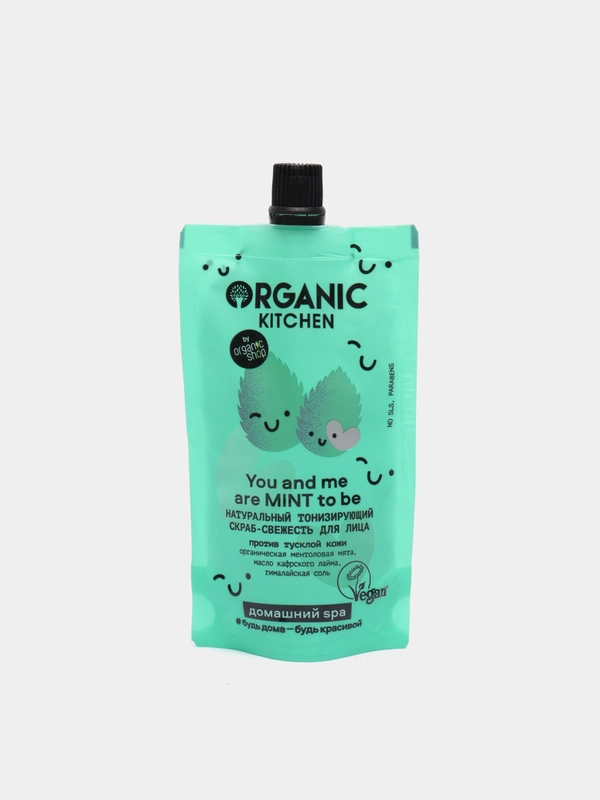 Скраб для лица Свежесть Organic Kitchen Домашний SPA "You And Me Are Mint To Be", 100 мл