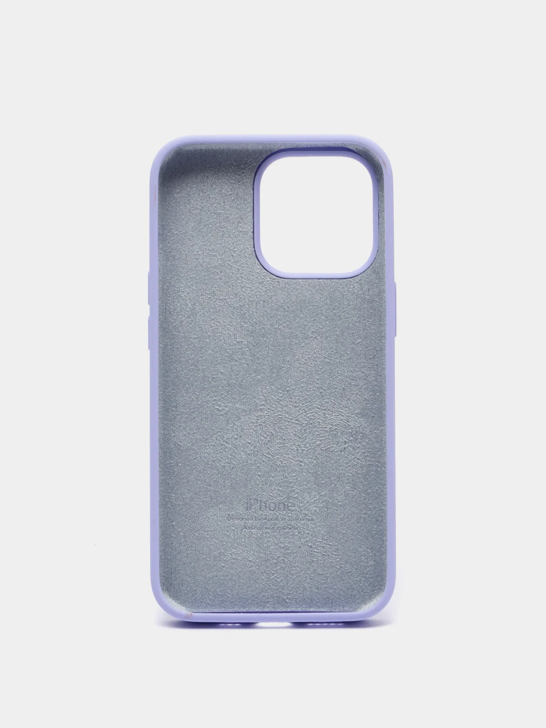 Лавандовый чехол Silicone Case для iPhone 13 Pro, закрытый низ