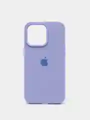 Лавандовый чехол Silicone Case для iPhone 13 Pro, закрытый низ