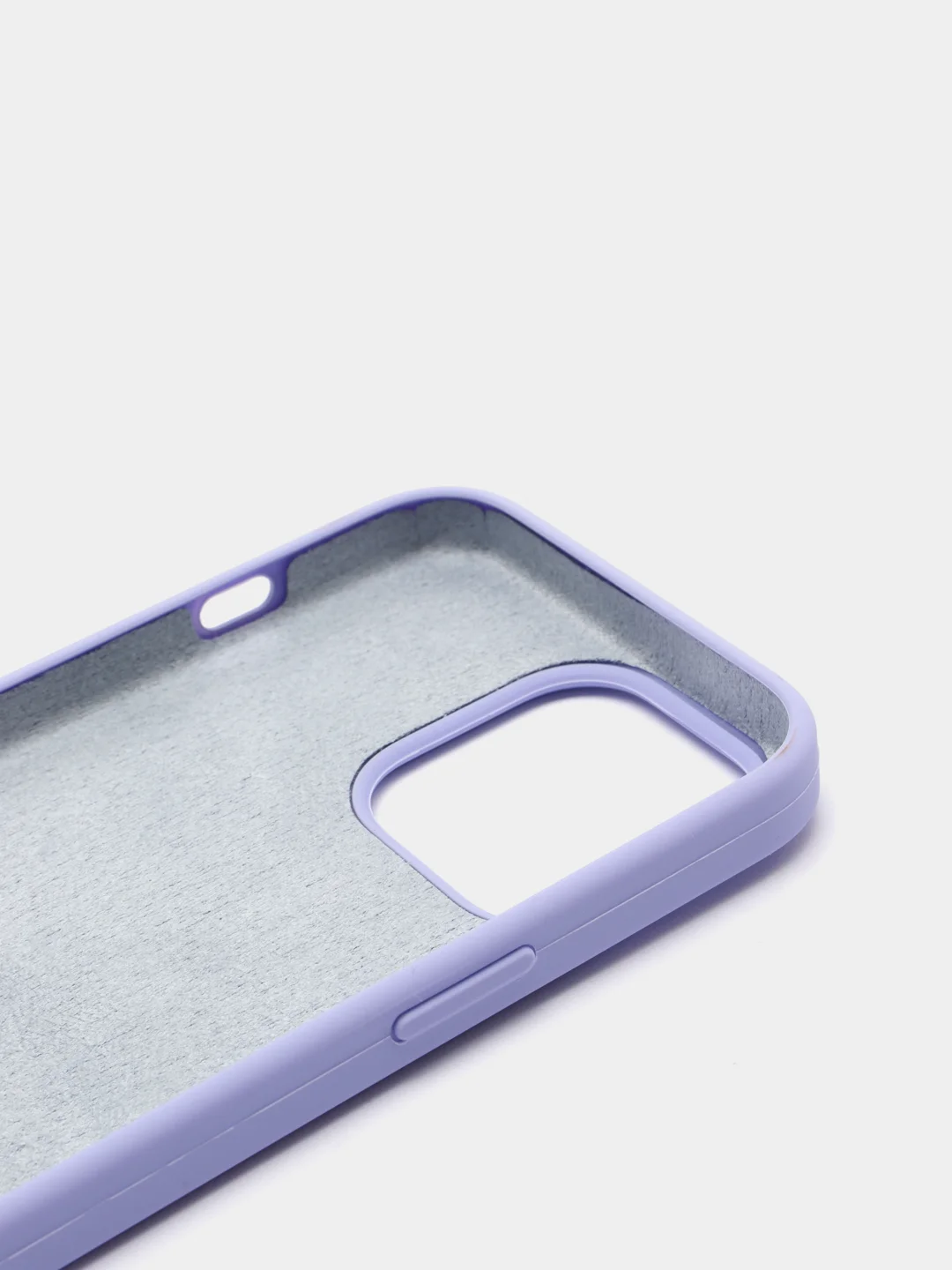 Лавандовый чехол Silicone Case для iPhone 13 Pro, закрытый низ