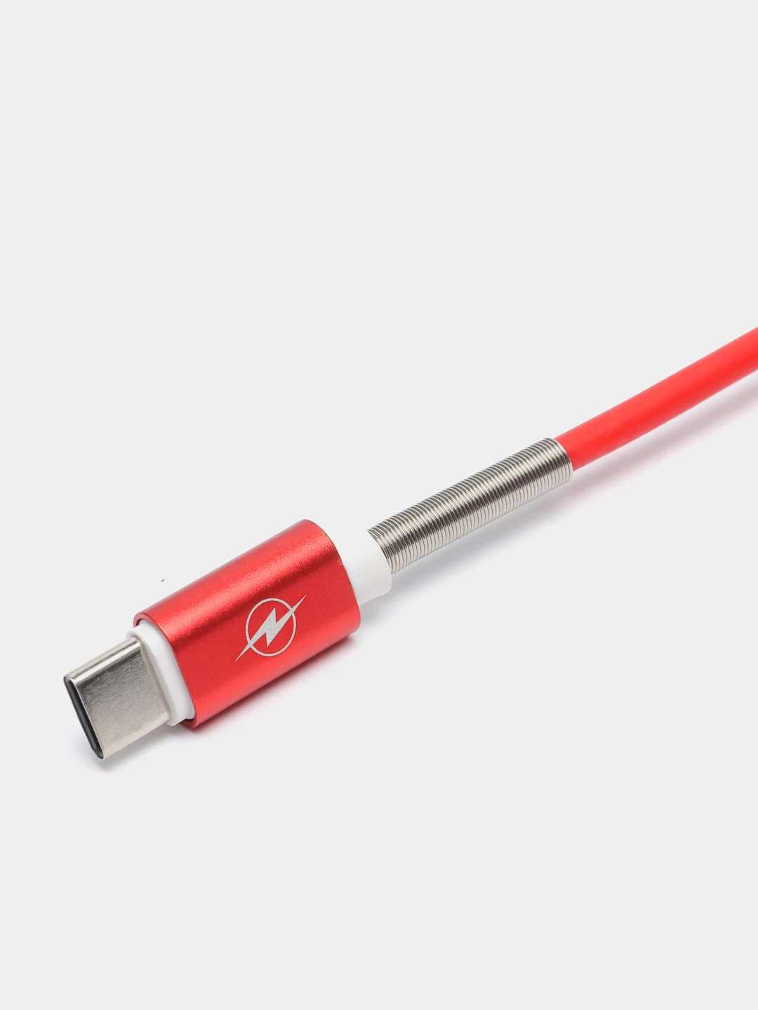Красный кабель зарядный Micro-USB, Type-C, Lightning, 1 м
