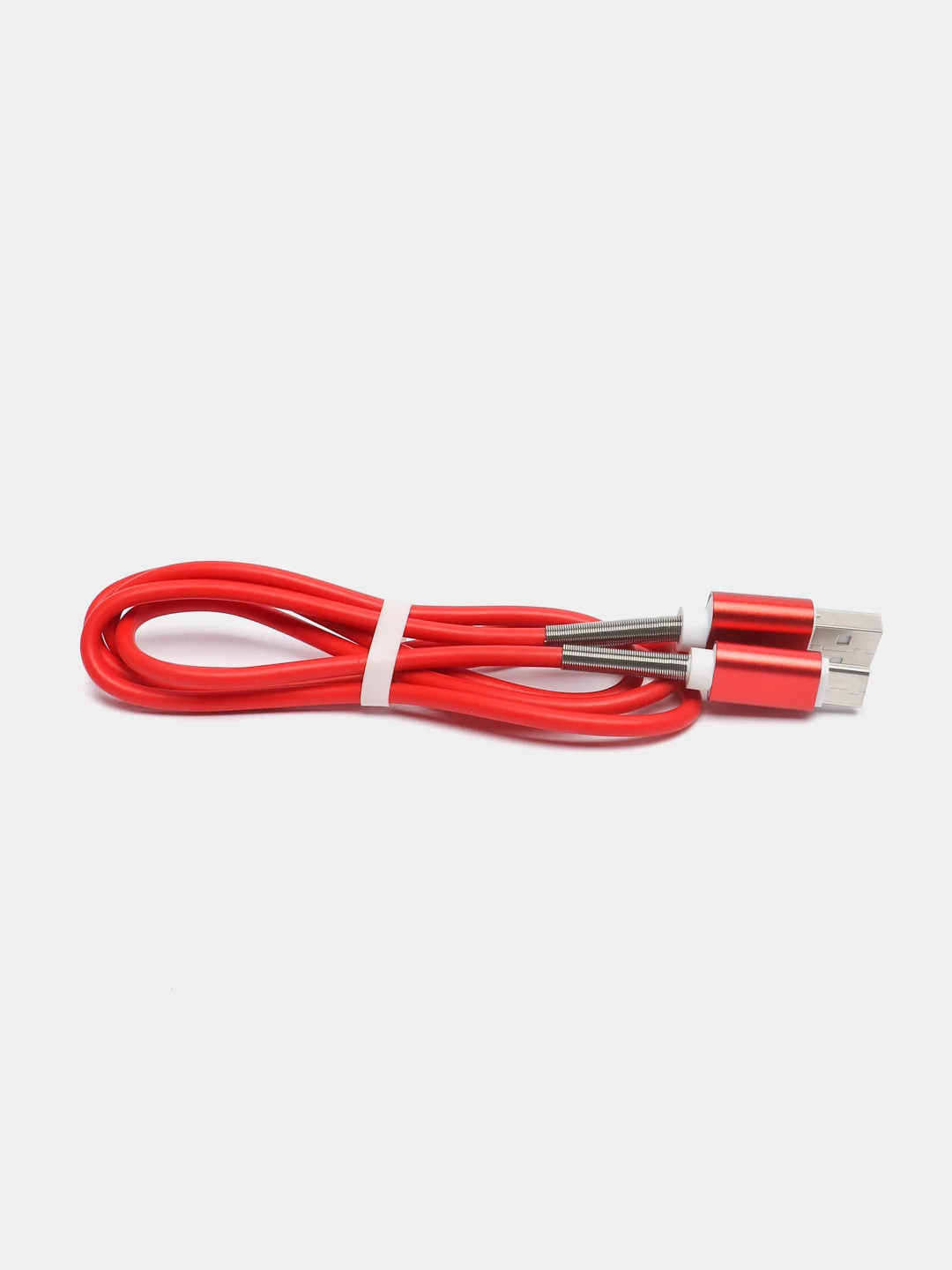 Красный кабель зарядный Micro-USB, Type-C, Lightning, 1 м