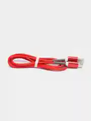 Красный кабель зарядный Micro-USB, Type-C, Lightning, 1 м
