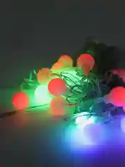 Гирлянда "Нить" 5 м с насадками "Шарики белые",20 LED, свечение RG/RB, мигание, 220 В