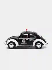 Металлическая машинка 1:32 Volkswagen Classical Beetle (Police) 1967 KT5057DP