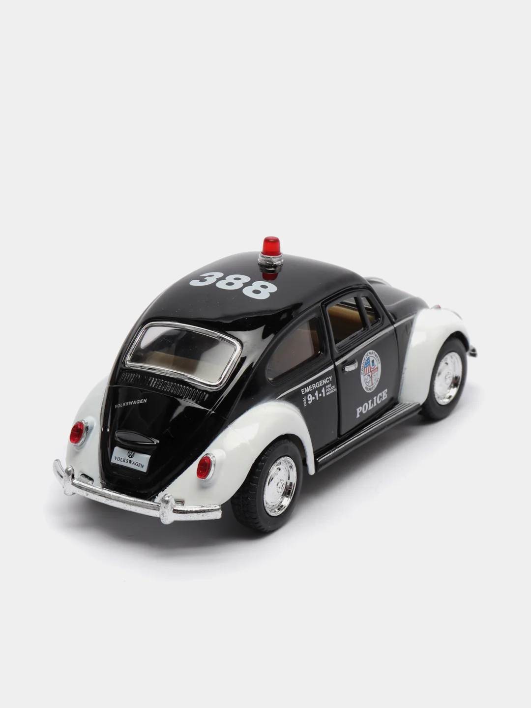 Металлическая машинка 1:32 Volkswagen Classical Beetle (Police) 1967 KT5057DP