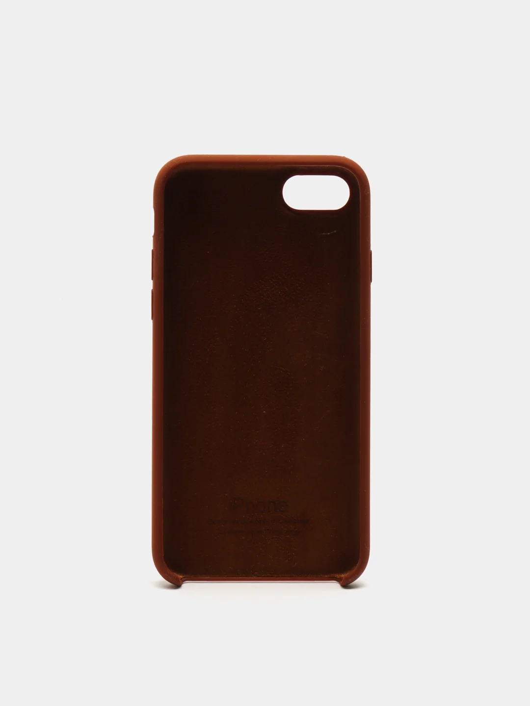 Коричневый чехол Silicone Case (Чехол силиконовый) для iPhone 8/ iPhone 8 plus