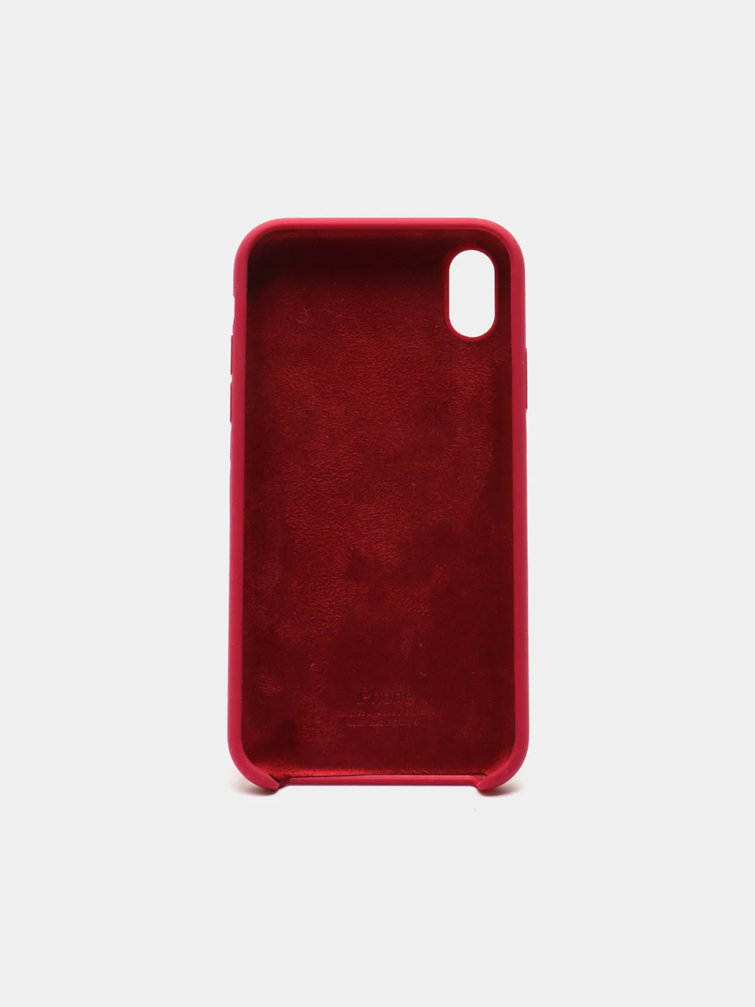 Тёмно-розовый чехол Silicone Case ( Чехол силиконовый ) для iPhone XR
