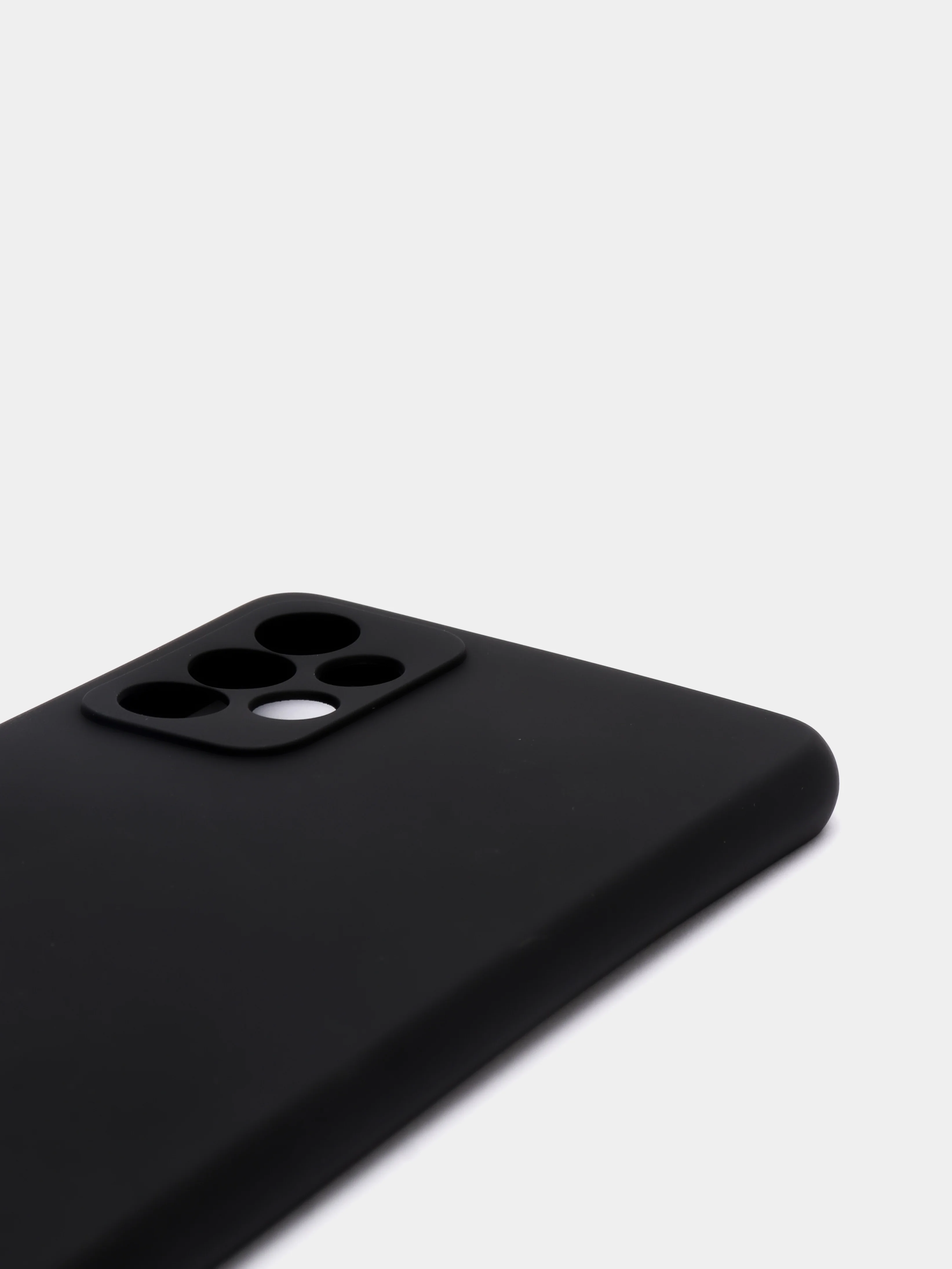 Черный чехол для Samsung A72 2021, A725F, A726F, силиконовый, противоударный, с бархатом внутри
