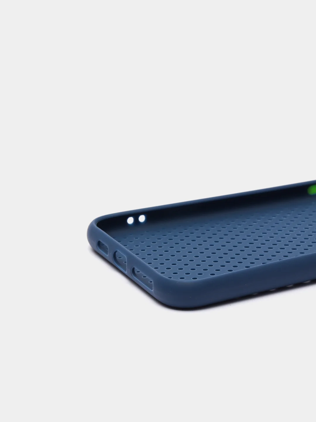 Темно-синий чехол силиконовый с перфорацией для  Айфон iPhone  XS MAX и iPhone XR