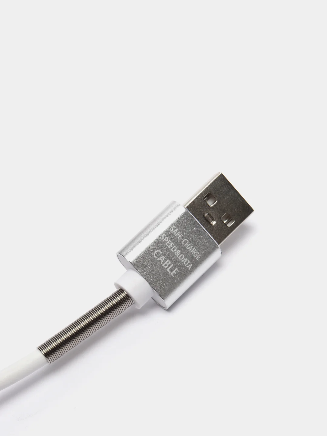 Белый кабель зарядный Micro-USB, Type-C, Lightning, 1 м
