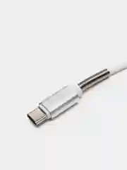 Белый кабель зарядный Micro-USB, Type-C, Lightning, 1 м