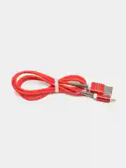 Красный кабель зарядный Micro-USB, Type-C, Lightning, 1 м