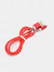 Красный кабель зарядный Micro-USB, Type-C, Lightning, 1 м