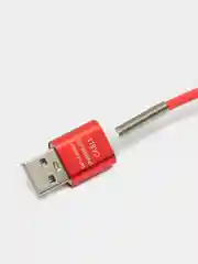 Красный кабель зарядный Micro-USB, Type-C, Lightning, 1 м